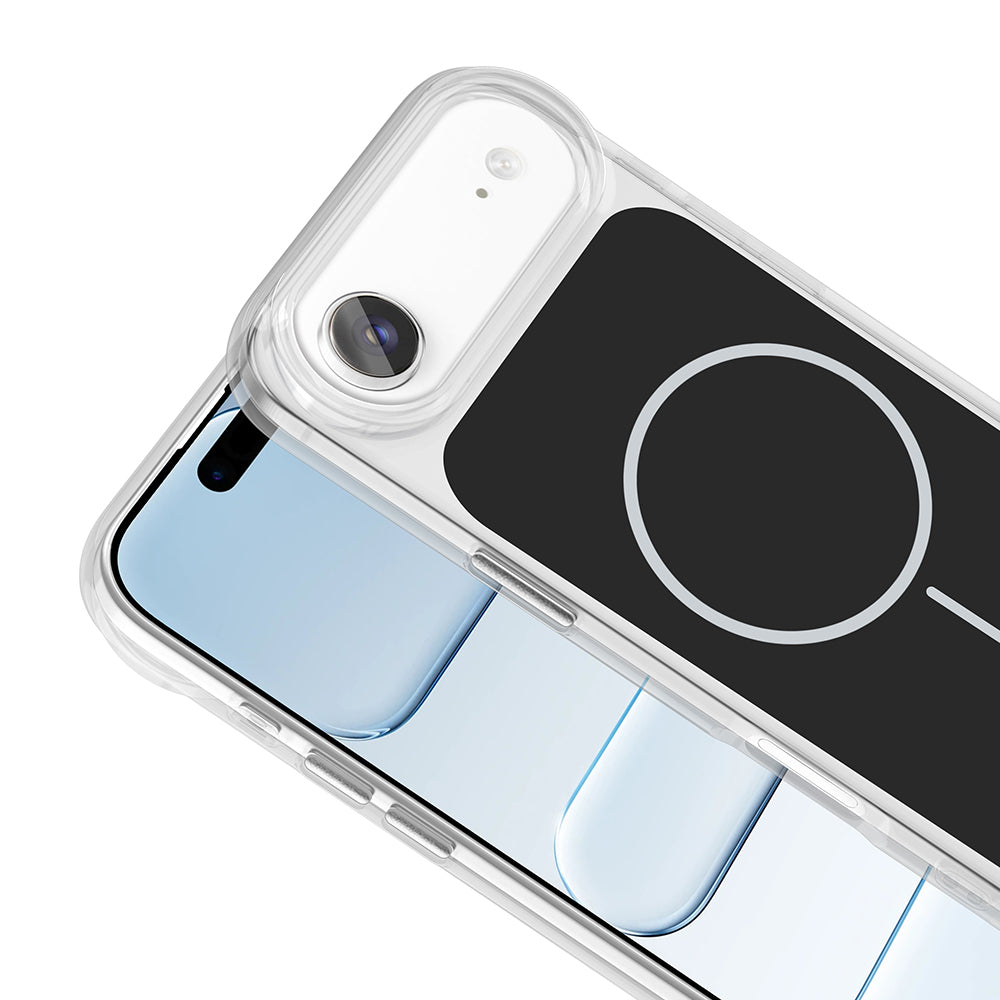 Apple iPhone 17 Air Kılıf Metal Buton Tasarımlı Zore İkonik Sert Silikon Kapak