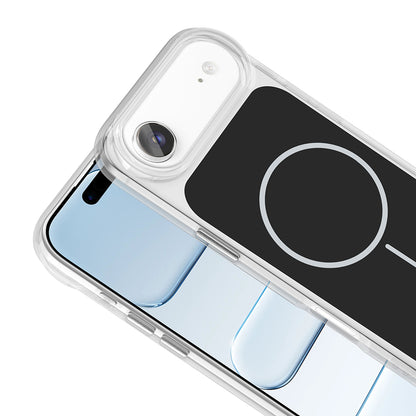 Apple iPhone 17 Air Kılıf Metal Buton Tasarımlı Zore İkonik Sert Silikon Kapak
