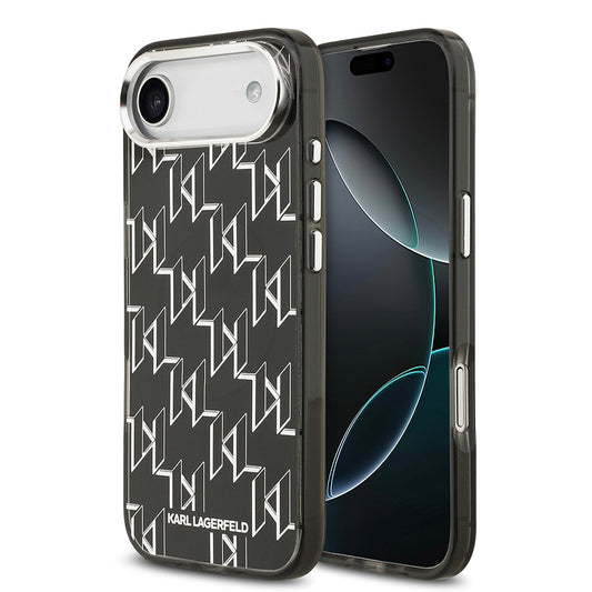 iPhone 17 Air Kılıf Orjinal Lisanslı M-safe Şarj Özellikli Karl Lagerfeld IML Baskılı Monogram Dizayn Kapak