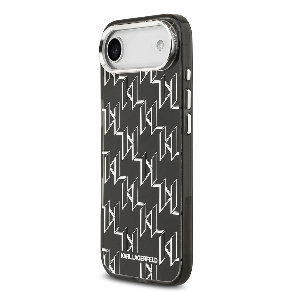 iPhone 17 Air Kılıf Orjinal Lisanslı M-safe Şarj Özellikli Karl Lagerfeld IML Baskılı Monogram Dizayn Kapak