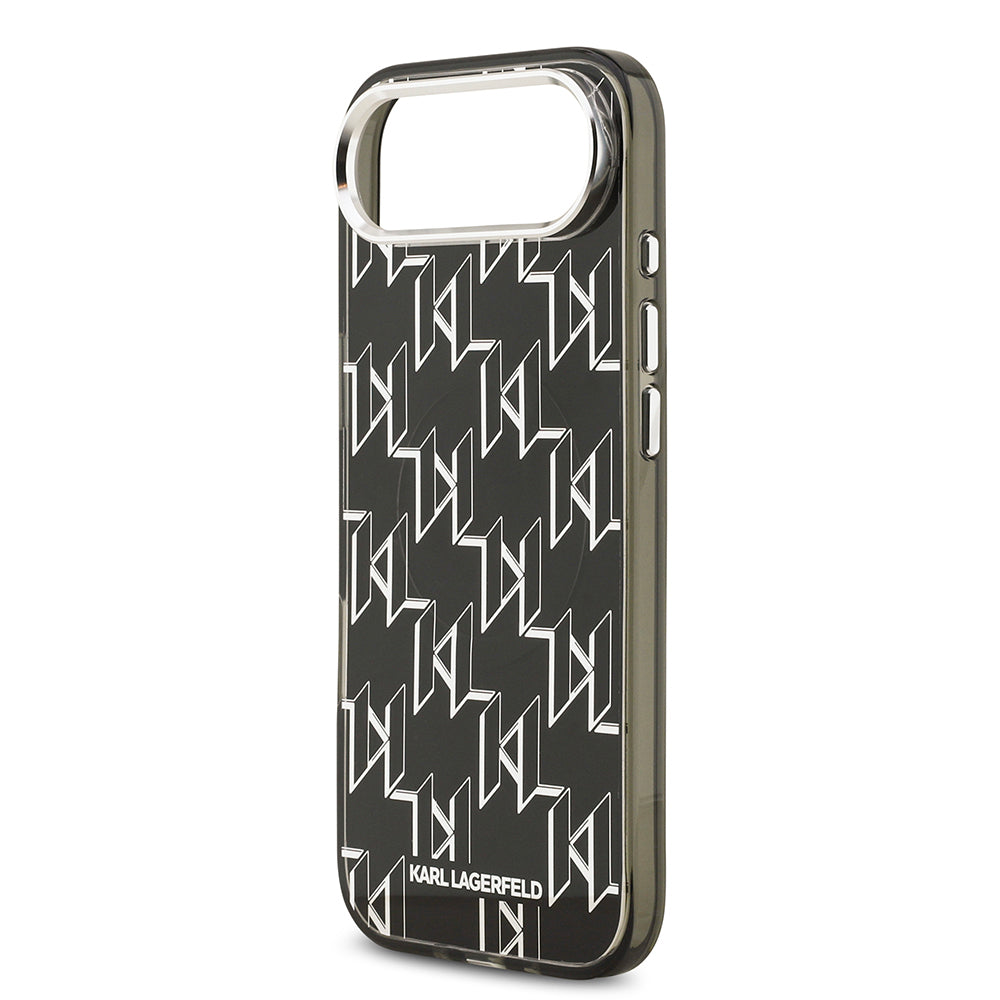 iPhone 17 Air Kılıf Orjinal Lisanslı M-safe Şarj Özellikli Karl Lagerfeld IML Baskılı Monogram Dizayn Kapak