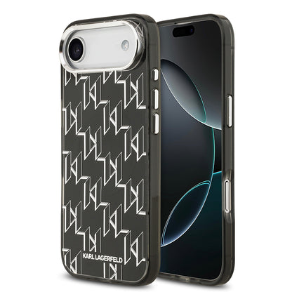 iPhone 17 Air Kılıf Orjinal Lisanslı M-safe Şarj Özellikli Karl Lagerfeld IML Baskılı Monogram Dizayn Kapak