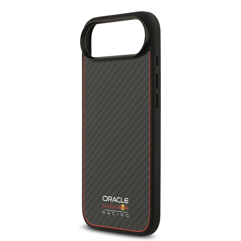 iPhone 17 Air Kılıf Redbull Orjinal Lisanslı M-safe Şarj Özellikli Karbon Fiber Parlayan Logolu Kevlar Kapak