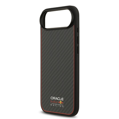 iPhone 17 Air Kılıf Redbull Orjinal Lisanslı M-safe Şarj Özellikli Karbon Fiber Parlayan Logolu Kevlar Kapak