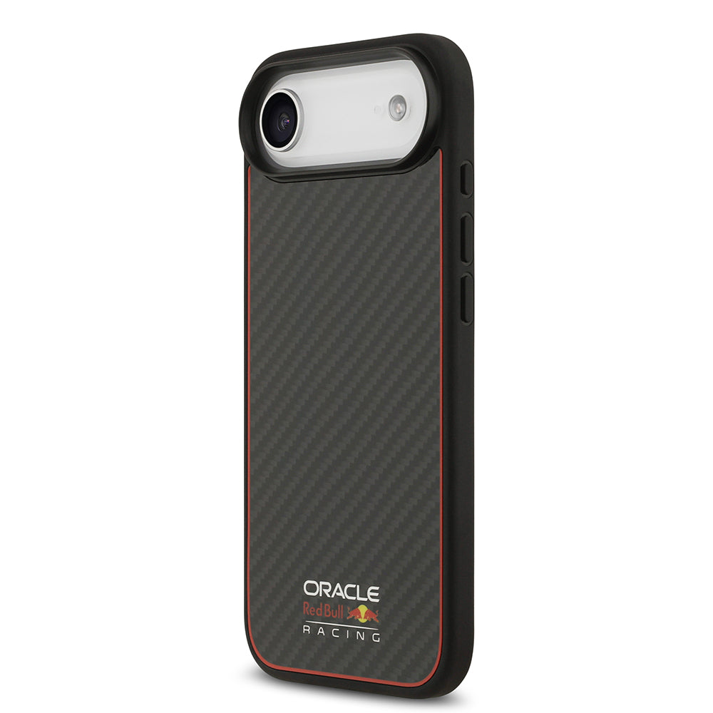 iPhone 17 Air Kılıf Redbull Orjinal Lisanslı M-safe Şarj Özellikli Karbon Fiber Parlayan Logolu Kevlar Kapak