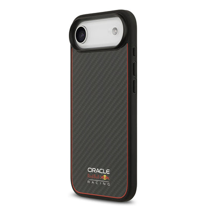 iPhone 17 Air Kılıf Redbull Orjinal Lisanslı M-safe Şarj Özellikli Karbon Fiber Parlayan Logolu Kevlar Kapak