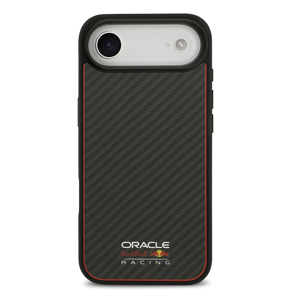 iPhone 17 Air Kılıf Redbull Orjinal Lisanslı M-safe Şarj Özellikli Karbon Fiber Parlayan Logolu Kevlar Kapak