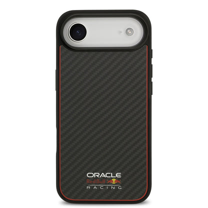 iPhone 17 Air Kılıf Redbull Orjinal Lisanslı M-safe Şarj Özellikli Karbon Fiber Parlayan Logolu Kevlar Kapak