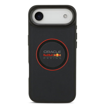 Apple iPhone 17 Air Kılıf Redbull Orjinal Lisanslı M-safe Şarj Özellikli Kırmızı Halka ve Logo Kabartmalı PU Deri Kapak
