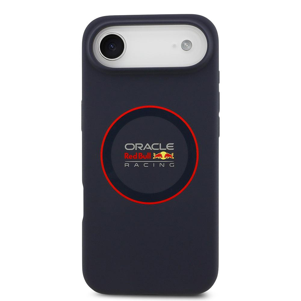 iPhone 17 Air Kılıf Redbull Orjinal Lisanslı M-safe Şarj Özellikli Kırmızı Halka ve Logo Silikon Kapak