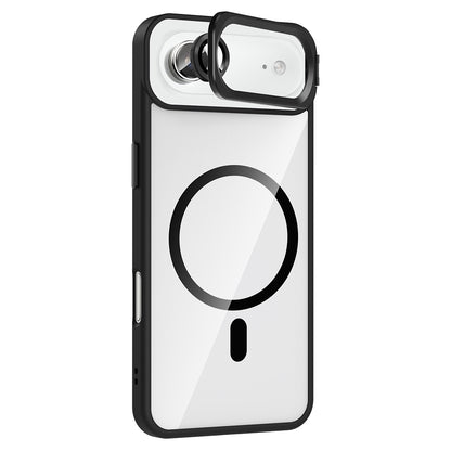 Apple iPhone 17 Air Kılıf Standlı ve Kamera Lens Hediyeli M-Safe Şarj Özellikli Zore Etro Kapak