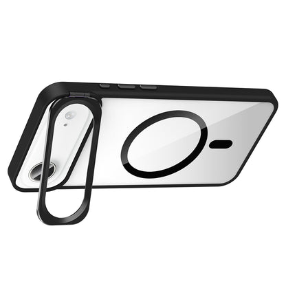Apple iPhone 17 Air Kılıf Standlı ve Kamera Lens Hediyeli M-Safe Şarj Özellikli Zore Etro Kapak
