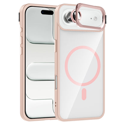 Apple iPhone 17 Air Kılıf Standlı ve Kamera Lens Hediyeli M-Safe Şarj Özellikli Zore Etro Kapak
