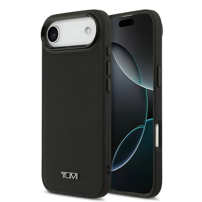 iPhone 17 Air Kılıf TUMI M-safe Şarj Özellikli Deri Noktalı Dizayn Kapak