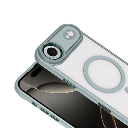 Apple iPhone 17 Air Kılıf Wireless Şarj Özellikli Zore Krom M-safe Silikon Kapak