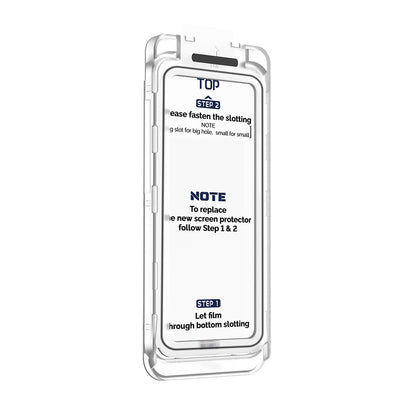 iPhone 17 Air Wiwu SQ-008 Oleofobik Easy Install Darbeye Karşı Dayanıklı Temperli Cam Ekran Koruyucu + Kolay Uygulama Aparatlı