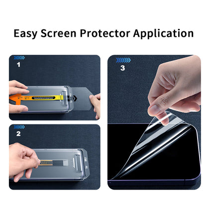 Apple iPhone 17 Air Zore 2.5D Oliv Privacy Temperli Cam Ekran Koruyucu + Kolay Uygulama Aparatı