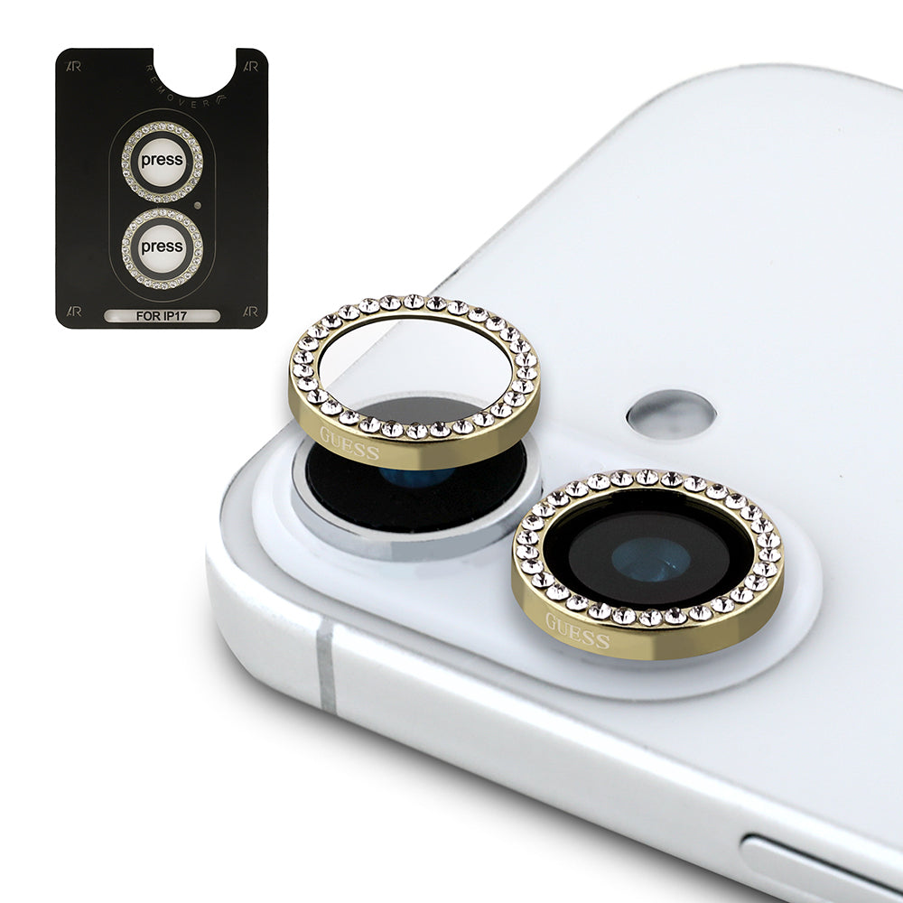 Apple iPhone 17 Guess Orjinal Lisanslı 4G ve Yazı Logolu Kılıf + Ekran Koruyucu + Lens Koruyucu 3in1 Aksesuar Seti