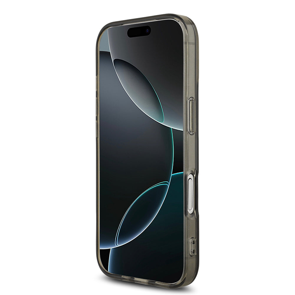 iPhone 17 Kılıf AMG Orjinal Lisanslı M-safe Şarj Özellikli IML Baskı Logolu Çift Katmanlı Bow Lines Kapak