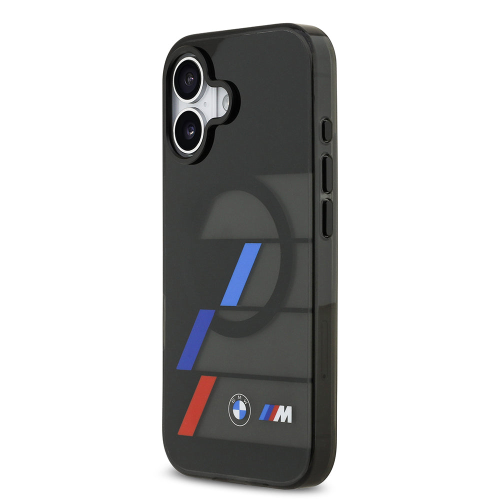 iPhone 17 Kılıf BMW Orjinal Lisanslı M-safe Şarj Özellikli IML Baskılı Üç Renkli M Dizayn Kapak