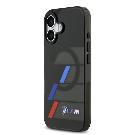 iPhone 17 Kılıf BMW Orjinal Lisanslı M-safe Şarj Özellikli IML Baskılı Üç Renkli M Dizayn Kapak
