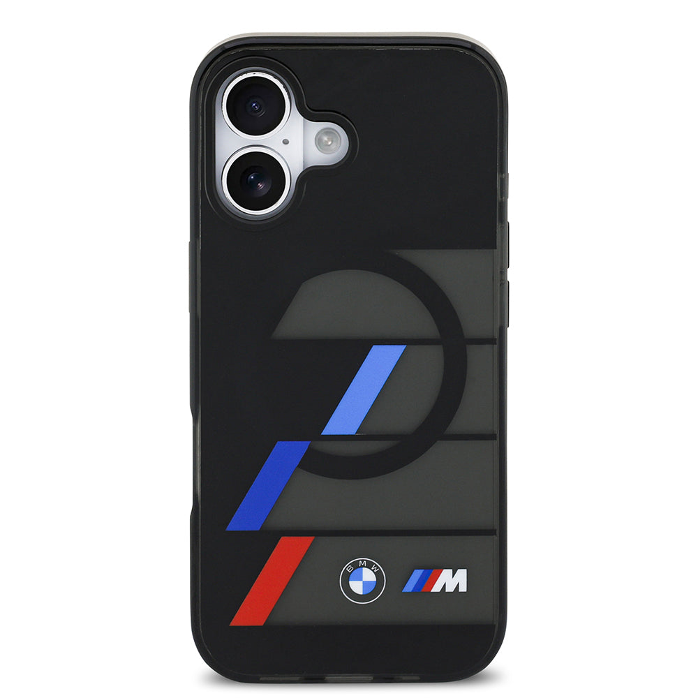 iPhone 17 Kılıf BMW Orjinal Lisanslı M-safe Şarj Özellikli IML Baskılı Üç Renkli M Dizayn Kapak