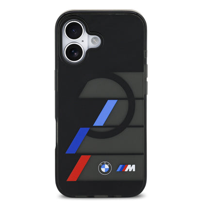 iPhone 17 Kılıf BMW Orjinal Lisanslı M-safe Şarj Özellikli IML Baskılı Üç Renkli M Dizayn Kapak