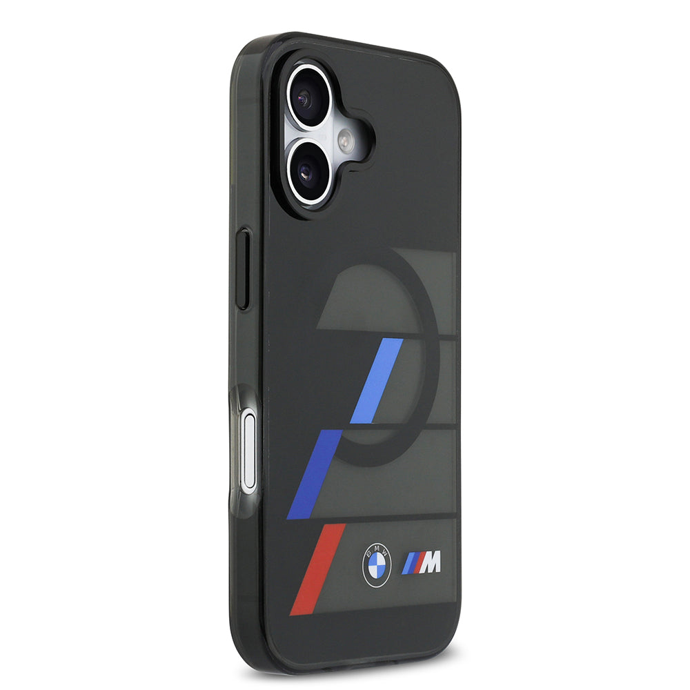iPhone 17 Kılıf BMW Orjinal Lisanslı M-safe Şarj Özellikli IML Baskılı Üç Renkli M Dizayn Kapak