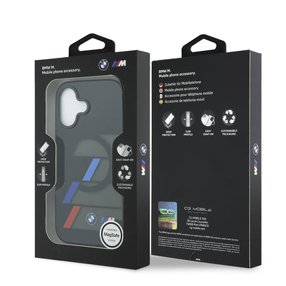 iPhone 17 Kılıf BMW Orjinal Lisanslı M-safe Şarj Özellikli IML Baskılı Üç Renkli M Dizayn Kapak