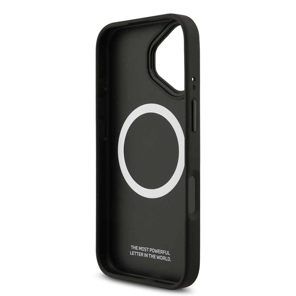 iPhone 17 Kılıf BMW Orjinal Lisanslı M-safe Şarj Özellikli Karbon Fiber Metal Logolu Kevlar Kapak