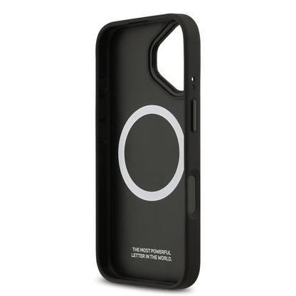 iPhone 17 Kılıf BMW Orjinal Lisanslı M-safe Şarj Özellikli Metal BMW ve M Logolu PU Karbon Tasarımlı Kapak