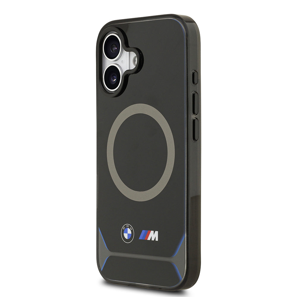 iPhone 17 Kılıf BMW Orjinal Lisanslı M-safe Şarj Özellikli Metal Buton Tasarımlı IML Baskılı M Dizayn Kapak