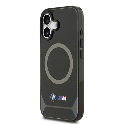 iPhone 17 Kılıf BMW Orjinal Lisanslı M-safe Şarj Özellikli Metal Buton Tasarımlı IML Baskılı M Dizayn Kapak