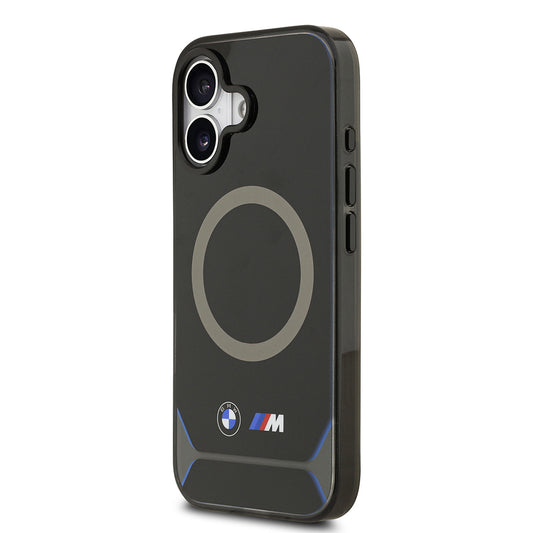 iPhone 17 Kılıf BMW Orjinal Lisanslı M-safe Şarj Özellikli Metal Buton Tasarımlı IML Baskılı M Dizayn Kapak