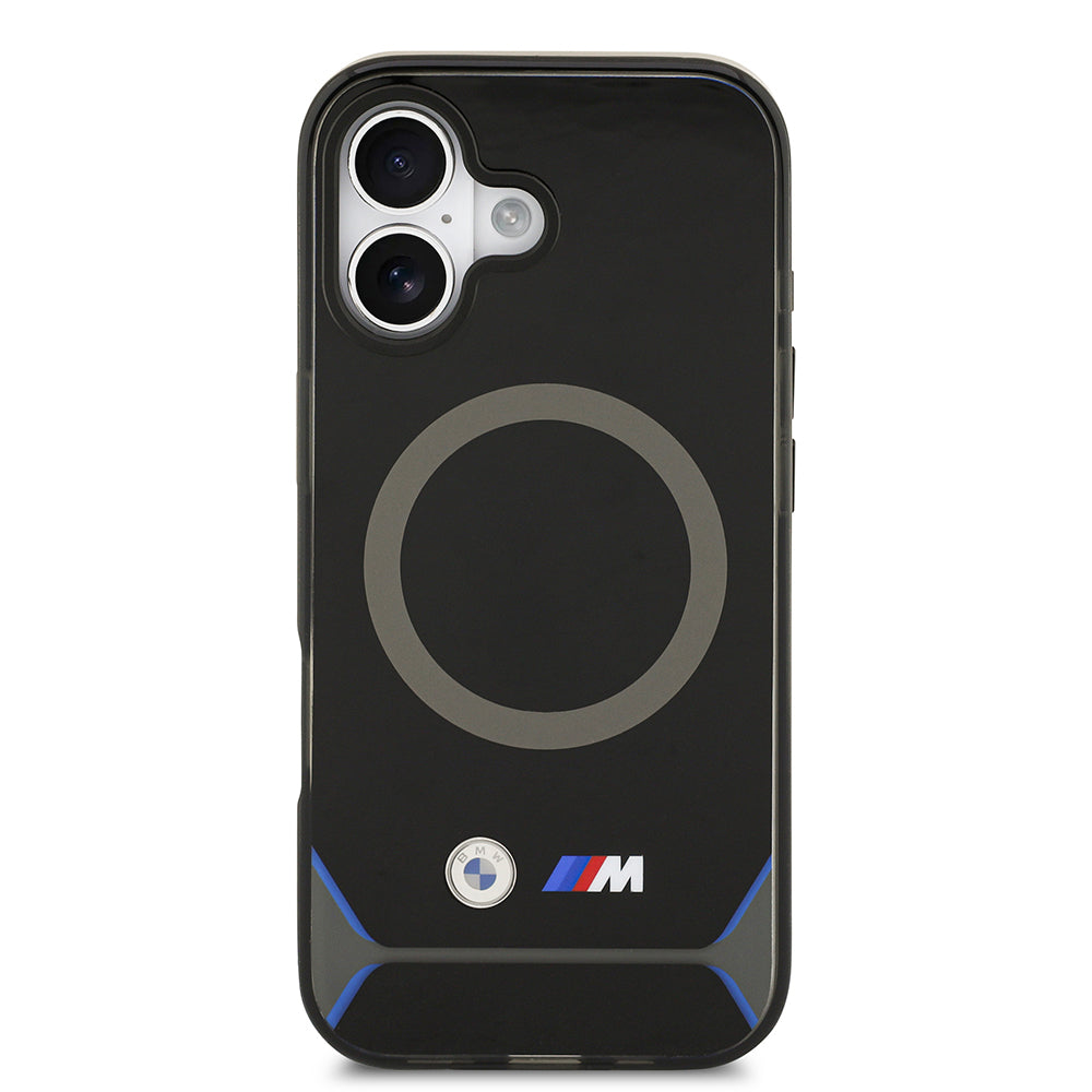 iPhone 17 Kılıf BMW Orjinal Lisanslı M-safe Şarj Özellikli Metal Buton Tasarımlı IML Baskılı M Dizayn Kapak
