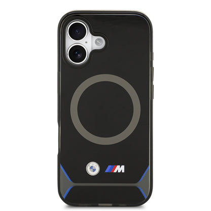 iPhone 17 Kılıf BMW Orjinal Lisanslı M-safe Şarj Özellikli Metal Buton Tasarımlı IML Baskılı M Dizayn Kapak