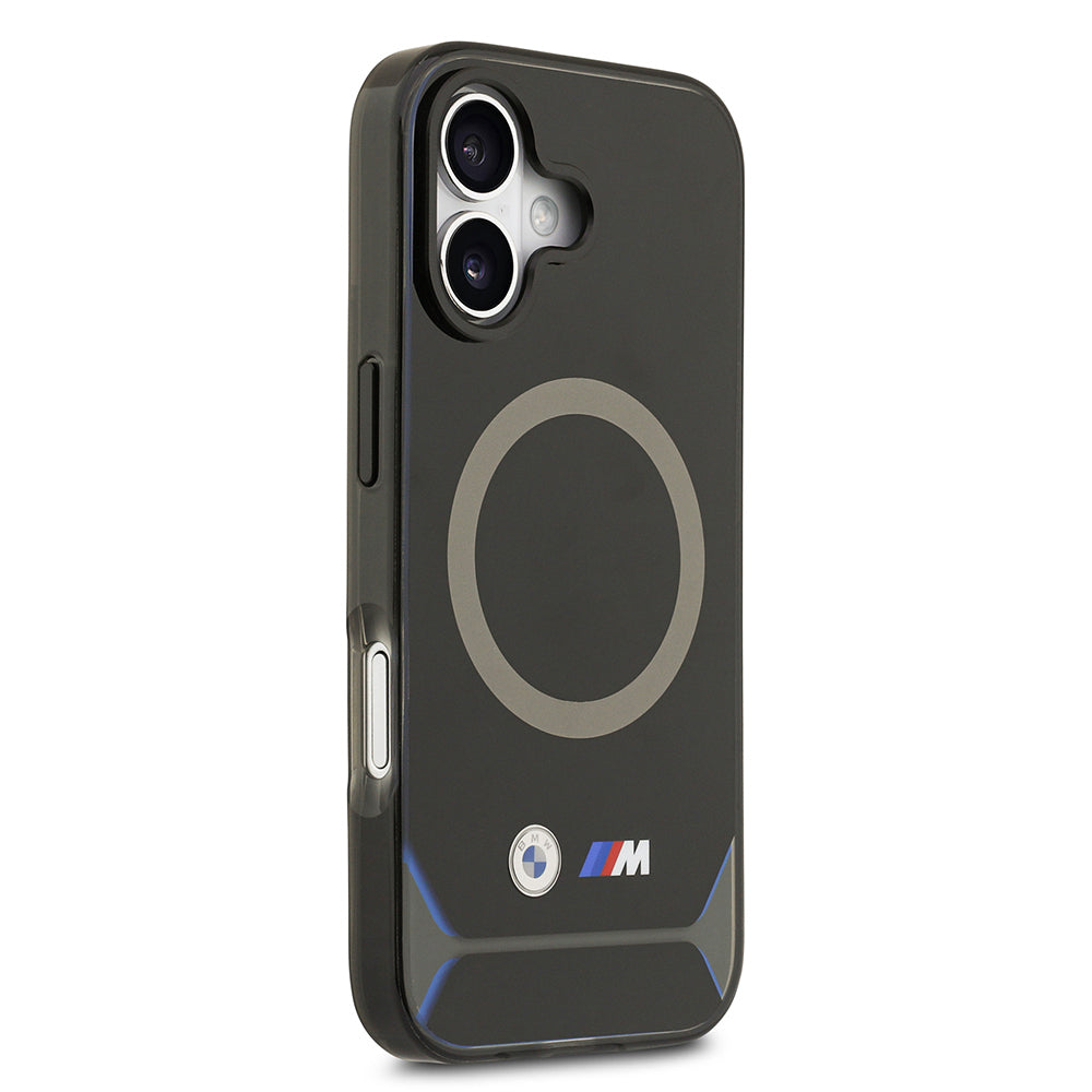 iPhone 17 Kılıf BMW Orjinal Lisanslı M-safe Şarj Özellikli Metal Buton Tasarımlı IML Baskılı M Dizayn Kapak
