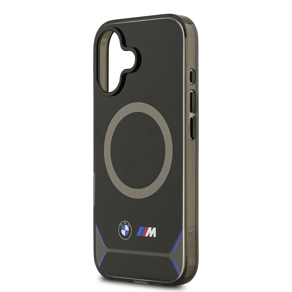 iPhone 17 Kılıf BMW Orjinal Lisanslı M-safe Şarj Özellikli Metal Buton Tasarımlı IML Baskılı M Dizayn Kapak