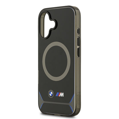 iPhone 17 Kılıf BMW Orjinal Lisanslı M-safe Şarj Özellikli Metal Buton Tasarımlı IML Baskılı M Dizayn Kapak