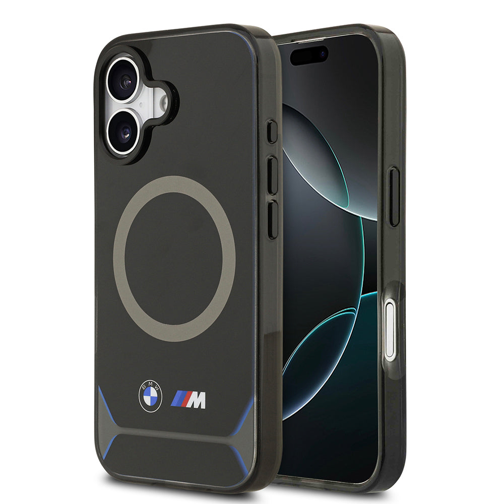 iPhone 17 Kılıf BMW Orjinal Lisanslı M-safe Şarj Özellikli Metal Buton Tasarımlı IML Baskılı M Dizayn Kapak