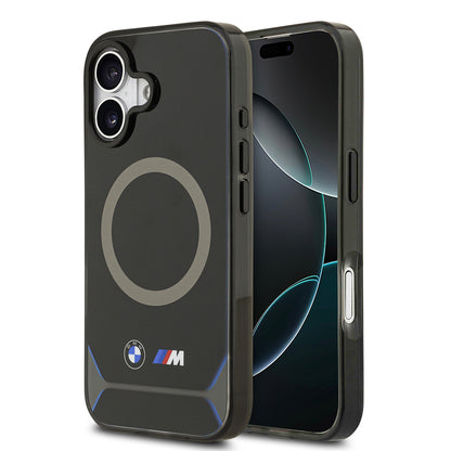 iPhone 17 Kılıf BMW Orjinal Lisanslı M-safe Şarj Özellikli Metal Buton Tasarımlı IML Baskılı M Dizayn Kapak