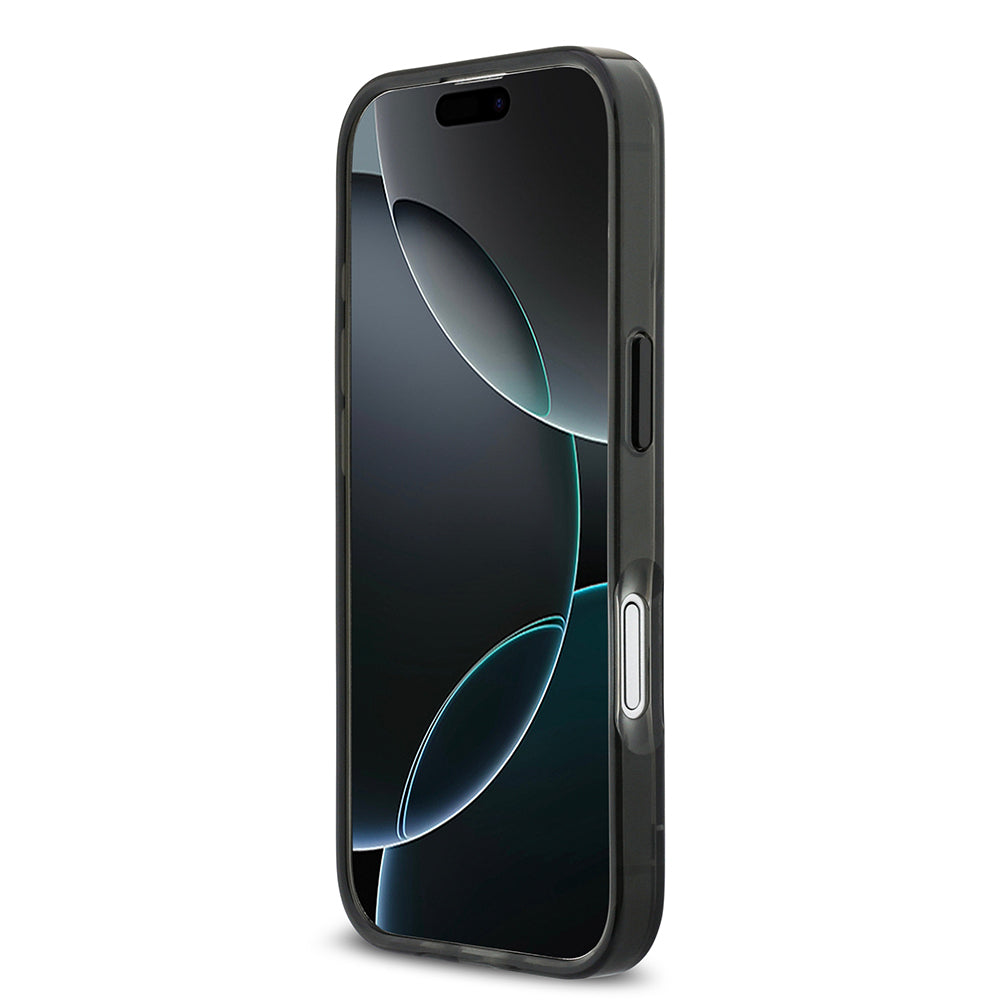 iPhone 17 Kılıf BMW Orjinal Lisanslı M-safe Şarj Özellikli Metal Buton Tasarımlı Tranparan M Dizayn Kapak