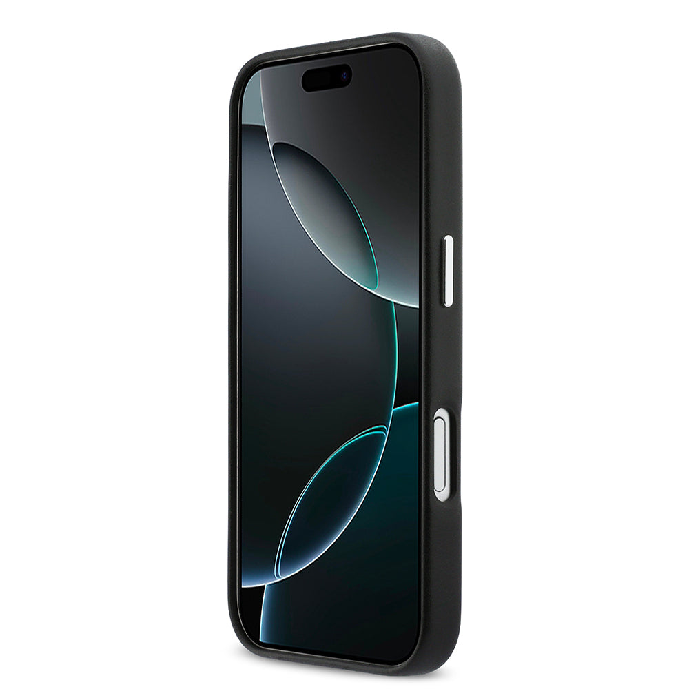 iPhone 17 Kılıf DKNY Orjinal Lisanslı M-safe Şarj Özellikli PU Büyük Dikey Logolu Kapak