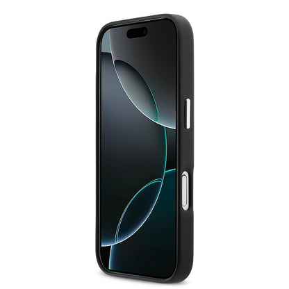 iPhone 17 Kılıf DKNY Orjinal Lisanslı M-safe Şarj Özellikli PU Büyük Dikey Logolu Kapak