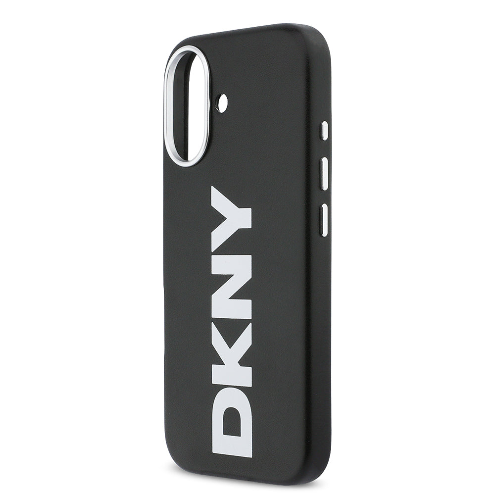 iPhone 17 Kılıf DKNY Orjinal Lisanslı M-safe Şarj Özellikli PU Büyük Dikey Logolu Kapak