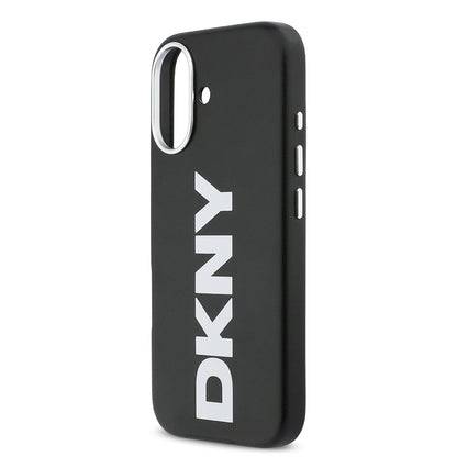 iPhone 17 Kılıf DKNY Orjinal Lisanslı M-safe Şarj Özellikli PU Büyük Dikey Logolu Kapak