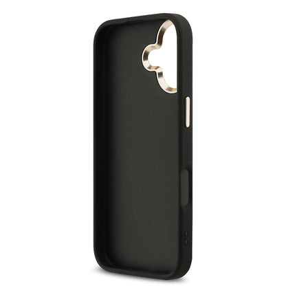 iPhone 17 Kılıf Guess Orjinal Lisanslı 4G Büyük Metal Kamera Çerçeveli ve Logolu Glitter Kapak