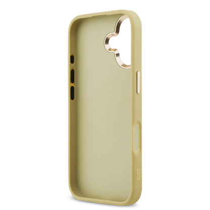 iPhone 17 Kılıf Guess Orjinal Lisanslı 4G Büyük Metal Kamera Çerçeveli ve Logolu Glitter Kapak