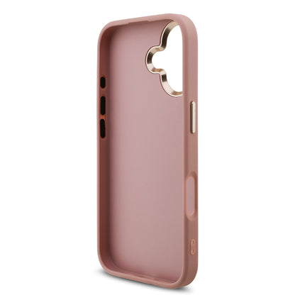 iPhone 17 Kılıf Guess Orjinal Lisanslı 4G Büyük Metal Kamera Çerçeveli ve Logolu Glitter Kapak