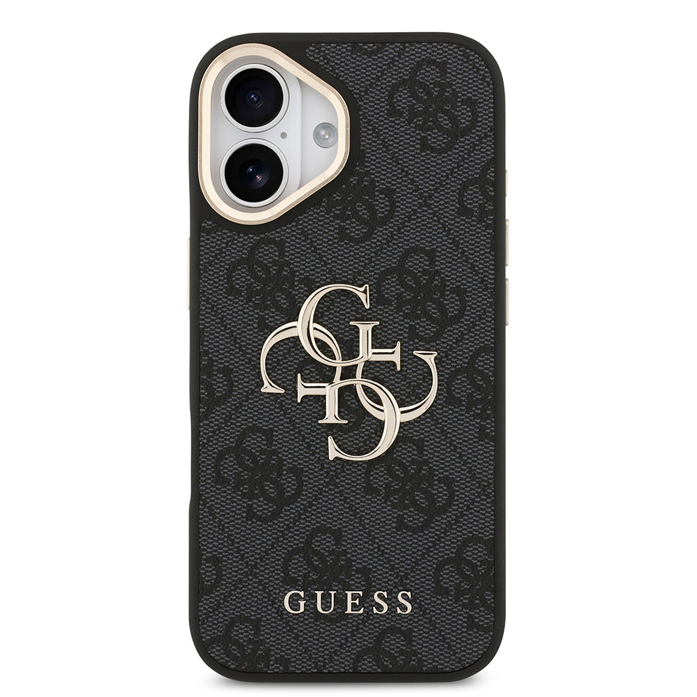 iPhone 17 Kılıf Guess Orjinal Lisanslı 4G Büyük Metal Logolu Kalın Askılı Kapak